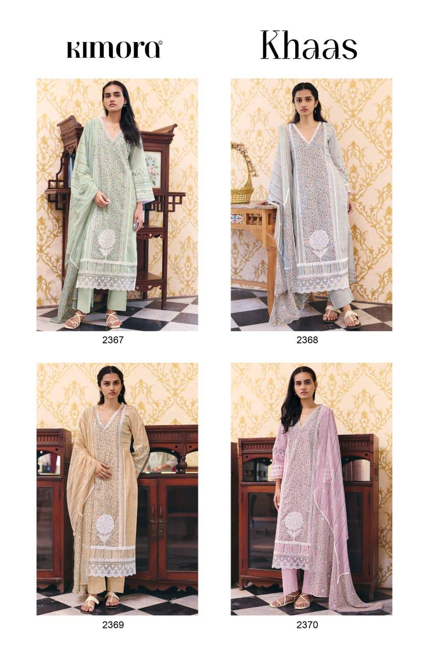 KHAAS By KIMORA FASHION 2367 To 2370 Series Designer Stylish Fancy Colorful Beautiful Party Wear PURE COTTON LAWN DRESSES At Wholesale Price